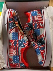 HEELYS Unisex Child Pro 20 Prints Wheeled Heel Size 7 Women’s 8 RED WHITE NAVY