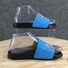 Pac Man Sandals Junior 2-3 Slide Multicolor Ghost Print Comfort Open Toe Flats