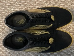VANS Old Skool Harry Potter Golden Snitch Black/Gold Shoes Mens 7.5 Women’s 9