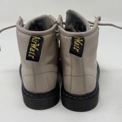 Dr Martens 1460 Combat Boots Toddlers Kids Girls Size 10 Beige Brown Side Zip