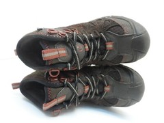Merrell Kid’s Mid-Cut Capra Waterproof Casual Hiking Boots Brown/Red Size 12M
