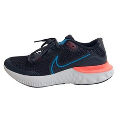Nike Renew Run Black Laser Blue Youth 5Y Women’s 6.5 Running Shoes
