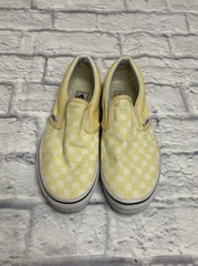Vans Classic Checkered Sneakers Pastel Yellow Big Kids 4