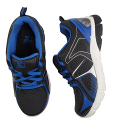 Starter Sneaker Unisex Kids Black Blue Lace Up Walking Running Athletic Shoes