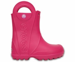 Crocs Candy Pink Handle It Rain Boot Kids C10 12803-6X0 NWT (2429)*