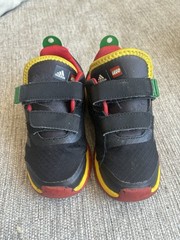 adidas LEGO Unisex Kids Sneakers Black Yellow Red Green Hook & Loop Low Top