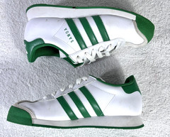 Adidas Samoa White Green Leather Suede G21257 Youth Size 5