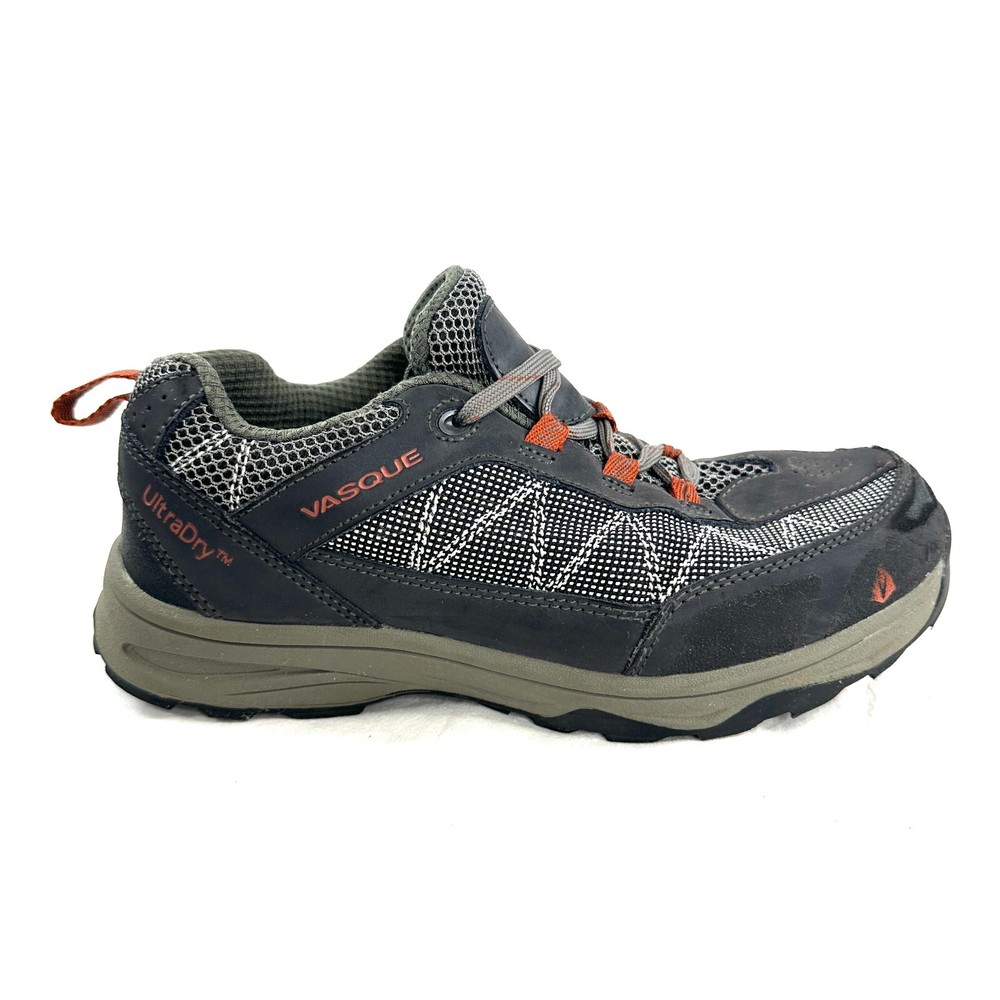 Vasque Youth Size 6 Gray Monolith UltraDry 7210 Low Hiking Shoe Orange