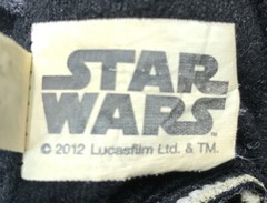 STAR WARS DARTH VADER Polyester Step In Slippers Child Size 6 2012