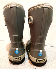 Bogs Kids Size 10 K Classic Matte Gray WP Insulated Boots 72328-050