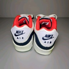 NIKE AIR MAX 90 (GS) WHITE-RED-MIDNIGHT NAVY SZ 4.5Y – WOMENS SZ 6