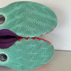 Nike Kyrie Irving 1 ‘Easter’ 2015 Youth GS High Top Sneakers, Purple/Orange, 6Y