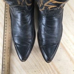 Dan Post Boots Youth 2 Western Cowboy Black Pull On Casual Pointed Toe Mid-Calf