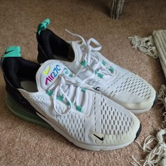 Nike Air Max 270 GS – DX3347 100 – White Volt – Size 6.5 Youth (No inserts)