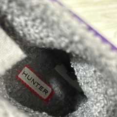 Hunter Kids Original Insulated Slipper Boots Purple UK 8 Kids US 9 Rain Boots