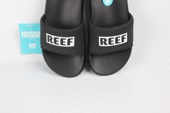 Reef Kids One Slide Sandals Lightweight Water Ready Black White CJ2145