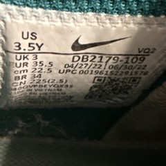 Nike Dunk High Bright Spruce Volt Kids Sneakers Casual Sport 3.5 Shoes
