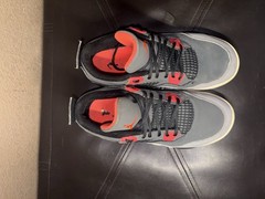 Jordan Air Jordan 4 Retro GS Dark Grey Infrared 23 Black Suede 3Y
