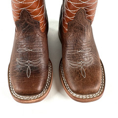 Anderson Bean #1028 Brown Leather Square Toe Western Boot Toddler Size 5