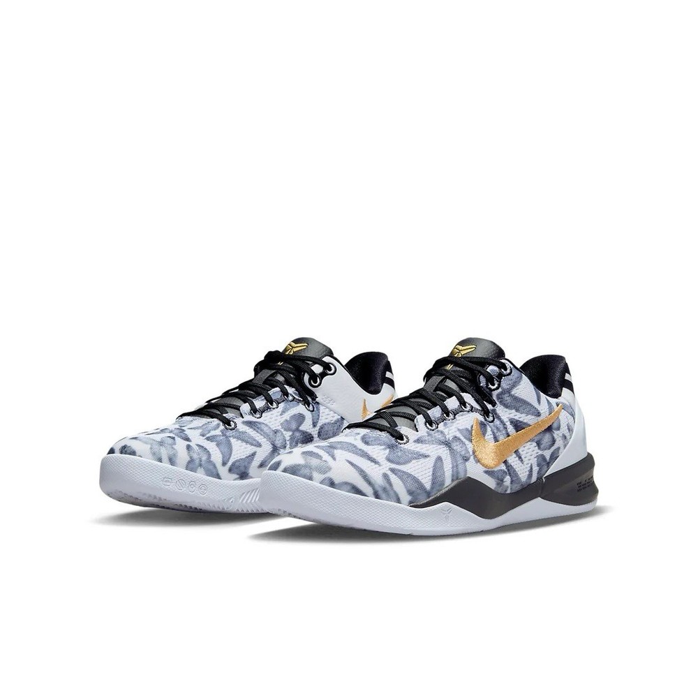Nike Kobe 8 Protro Mambacita Low White Metallic Gold {FN0266-102} Youth Size 5