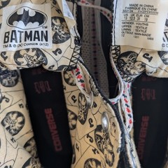 Converse All Star Batman vs Joker DC Comics High Top Kids Shoes Size US 13 Youth