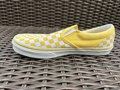 Vans Classic Yellow White Checker Sneakers Youth 6.5 Athletic Skate Shoes 721356