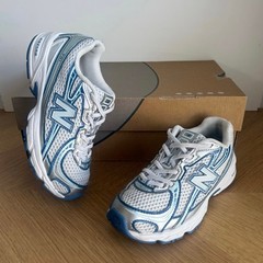 New Balance 740 Blue/White Kids Sneakers- SZ 1 Y