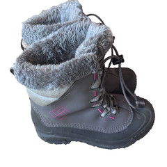 Columbia Bugaboot Plus IV Omni-Heat Thermal Waterproof Boots Kids Girls Size 4
