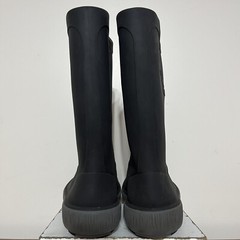 Kamik Riptide Waterproof Rain Boots, Black/Charcoal, Big Kids 4 M