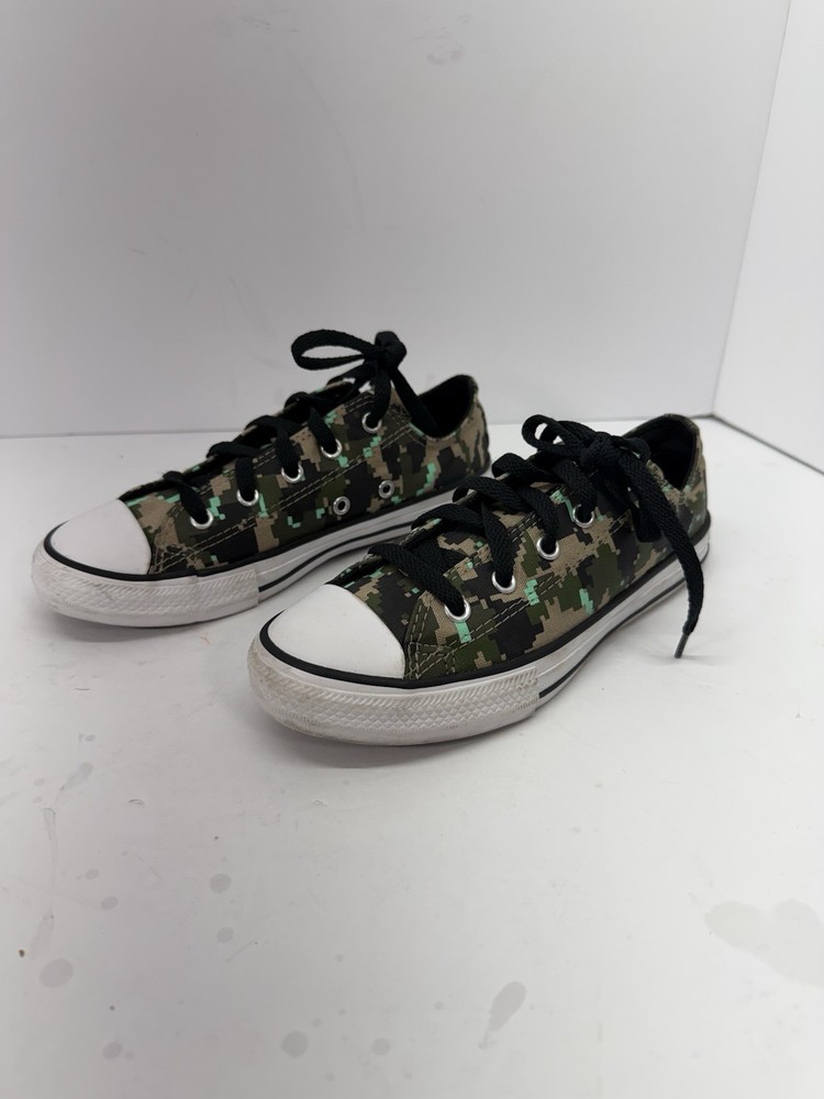 Converse All-stars Low Top Oxford Camo Canvas Sneakers Minecraft Pixel Size 2