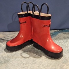 Lone Cone Red Rain Boots Toddler Size 5 Waterproof Rubber Boots