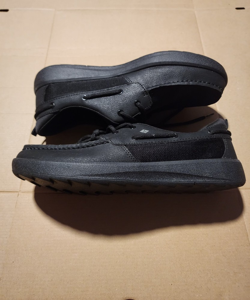 Sperry Top-Sider Fairwater Plushwave Black Boat Shoe’s Size 7 New STK264274