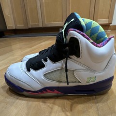 Nike Air Jordan 5 Retro GS Alternate Bel-Air White Multicolor 5Y Unisex Kids