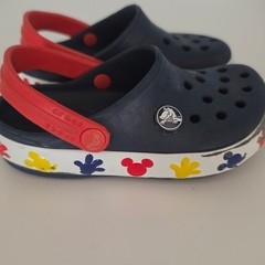 CROCS Disney Fun Lab Mickey Clog Child Size 9 Navy Bllue