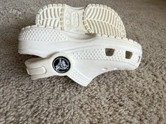 Crocs Classic Slip On Clogs White Shoes Toddler Kids Size 5 C5