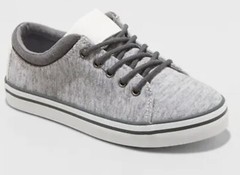 Cat & Jack™ Youth Heather Gray Walter Lace Up Casual Tennis Shoes/Sneakers Sz 5