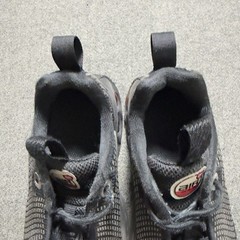 Nike Air Max DN Kids PS 11C ‘Black Metallic Silver Red’ Sneaker Shoe