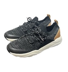Amazon Essentials Black/Tan/Cream Unisex Kids Youth Knit Shoes Size 6