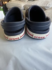 Crocs Kids‘ Crocband Clog Navy Blue Red And White Size 7C