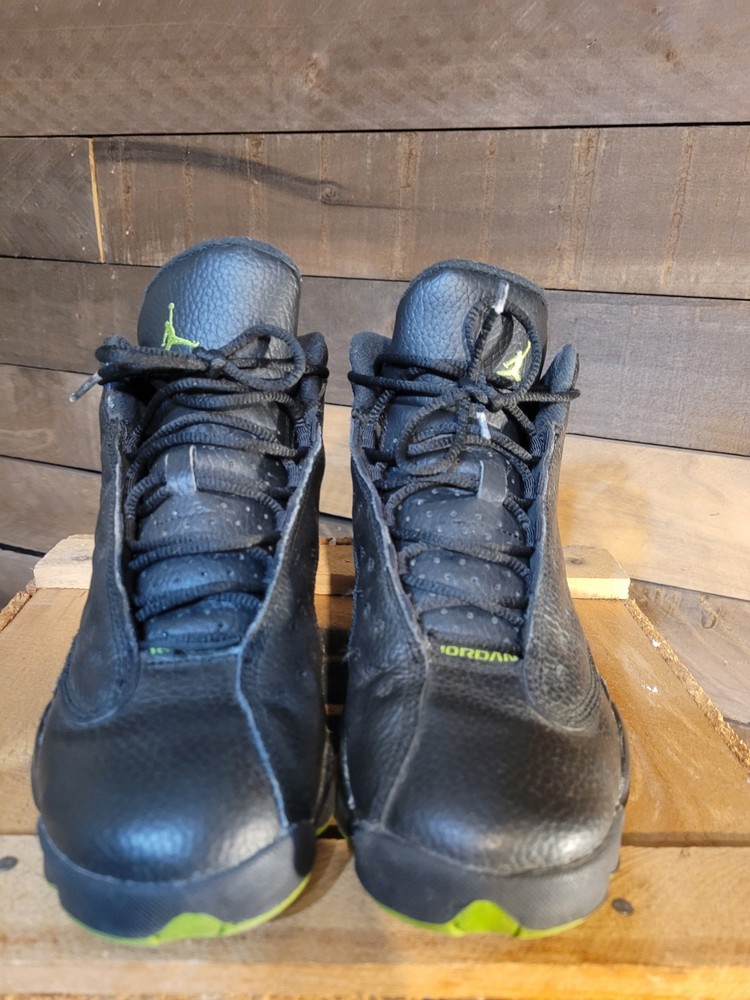 Air Jordan 13 Retro 2017 Black and Green Youth Size 6Y