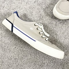 Sperry Kids Harbor Tide Tan Canvas Sneakers Size 6M Stone Basic Capsule Washable