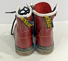 Dr. Doc Martens 1460 T Side Zipper Boot Toddler Size 11 Softy T Leather Lace Up