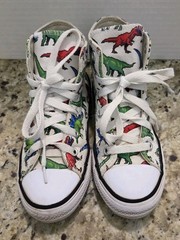 Converse Chuck Taylor All Star Dinosaur Sneaker 8 Bit Dino Shoes Kids Size 13
