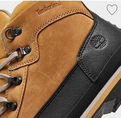 Timberland Euro Hiker Shell Toe Boot 0A1KYY231 Wheat Nubuck Youth #12.5 New Box