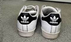 Adidas Superstar J ‘White Core Black’ Size 4.5M/6W Used Condition