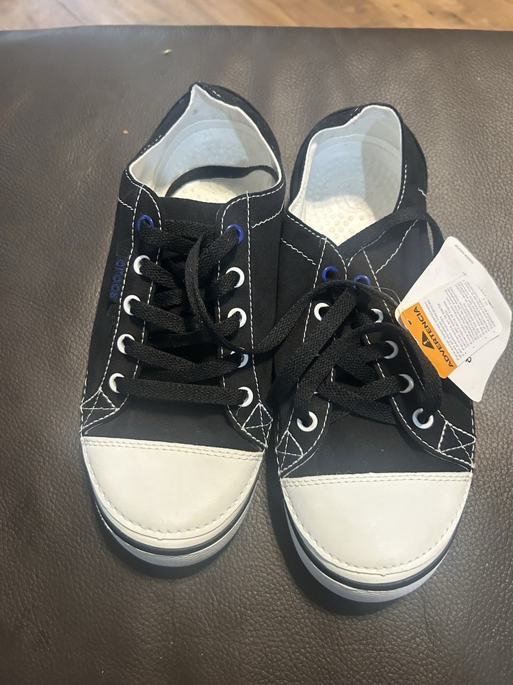 Crocs Deco Canvas Sneakers Size J6