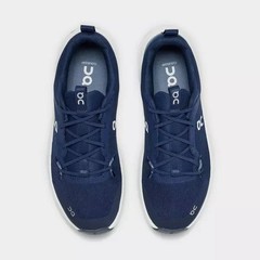 Big Kids‘ On Cloudleap Stretch Lace Running Shoes – Navy/White – 4Y (5.5 Women)