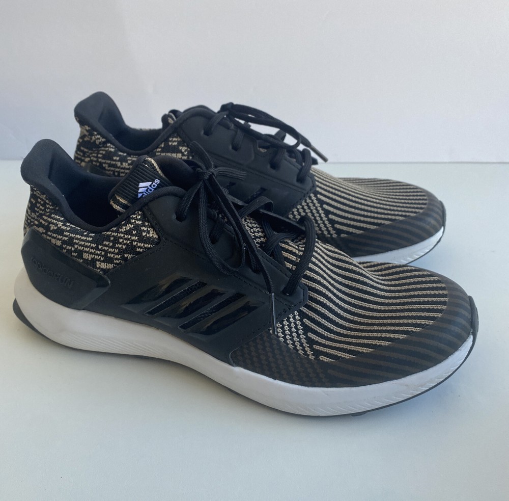ADIDAS CLOUDFOAM Rapidarun Sneaker Shoes Black Lightweight 080220 Youth Size 6