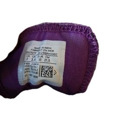 Dark Purple Converse All Stars High Top Shoes Lace Up Front And Zip Side Kids 3