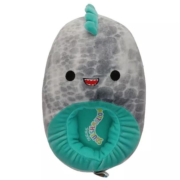 Boys Squishmallows Chuey the T-Rex Dinosaur Slippers Size 11/12 13/1 2/3 NWT